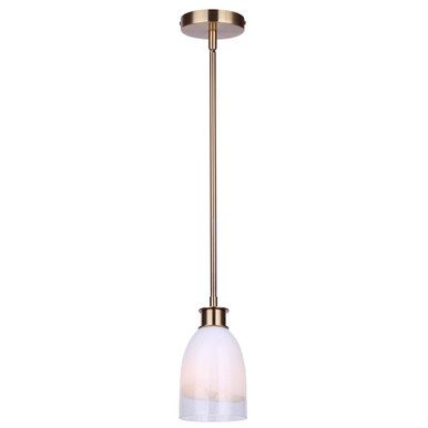 Rosie 1 Light Pendant 9.75 Inch Tall and 4.75 Inch Wide by Canarm Inc - IPL2289B01GD
