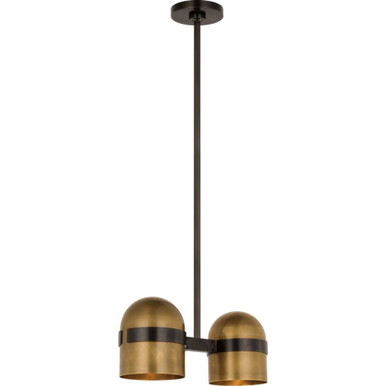 Octavia 11.4W 2 LED Pendant 7 Inch X 5.9 Inch Wide by Visual Comfort Modern - AKPD33827BDZ/BWB