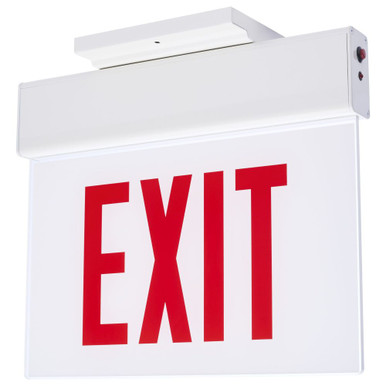 4W LED Double Face Edge Lit Exit Sign 11.54 Inch X 14.06 Inch Wide by Nuvo - 67/341