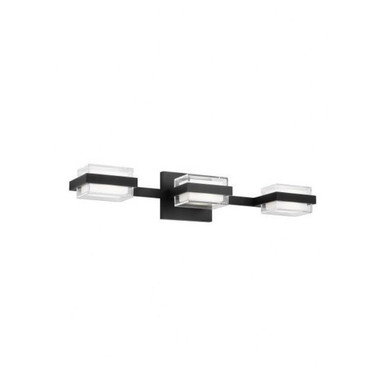 Kamden 25W 277V 3 LED Vanity Light by Visual Comfort Modern - 700BCKMD3-277