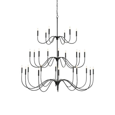 Tirrell 27 Light Oversized Chandelier by Currey Company - 9000-0655
