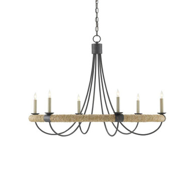 Shipwright 6 Light Oversized Chandelier by Currey Company - 9000-0754