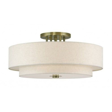 Elderberry Banks 6 Light Extra Large Semi Flush Mount 13.5 X 30 IN Wide by BSH - 218-BEL-5384988