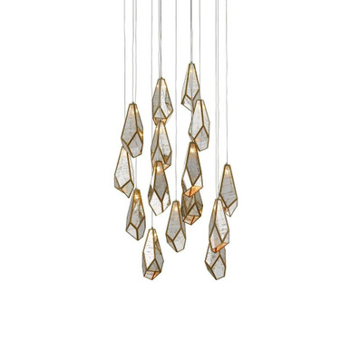 Glace 15 Light Round Pendant by Currey Company - 9000-0705