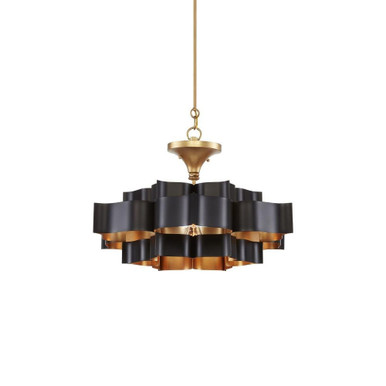 Grand Lotus 1 Light Medium Chandelier by Currey Company 9000-112025