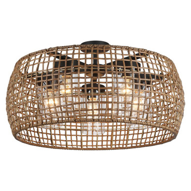 Downs Coppice 5 Light Outdoor Semi Flush Mount 15.13 InchX27.5 Inch Wide by BSH - 170-BEL-5444418
