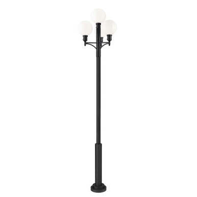 Laurent 4 Light Outdoor Post Mount 133.75 x 34.5 Inches by Z-Lite - 597PHB-4-5010P-BK