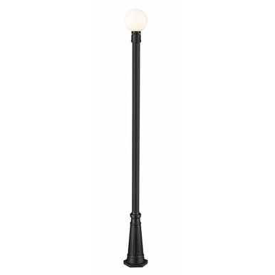 Laurent 1 Light Outdoor Post Mount 105.5 x 10 In by Z-Lite - 597PHM-519P-BK