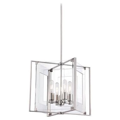 Crystal Clear 4 Light Medium Pendant by George Kovacs - P1404-613