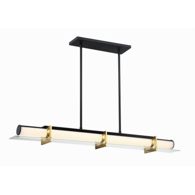 Midnight Gold 1 LED Oversized Linear Linear Island Pendant by George Kovacs - P1516-707-L