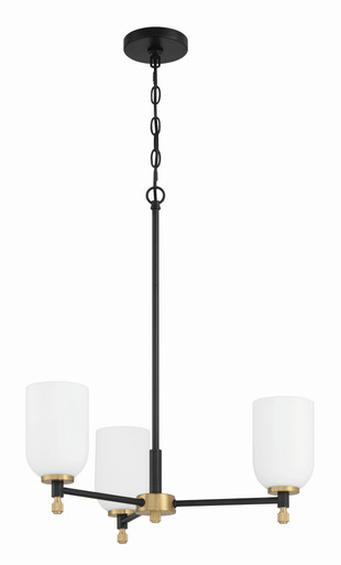 Baldwin Crescent 3 Light Chandelier 31 Inch Tall and 22 Inch Wide by BSH - 139-BEL-5269670