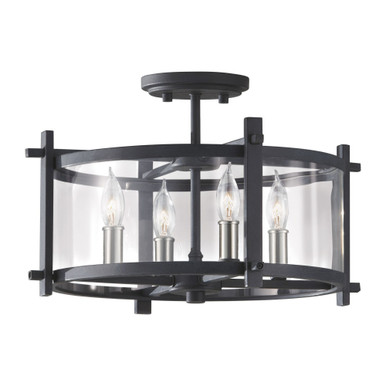 Spinney Fields 4 Light 16.38 Inch Wide Semi Flush Mount by BSH - 73-BEL-557123