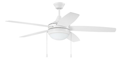 Moss Sidings 5 Blade Ceiling Fan with Light Kit 52 inches wide by BSH - 139-BEL-3823109
