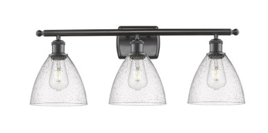 Bristol Glass 3 Light Industrial Vanity Light by Innovations - 516-3W-OB-GBD-754