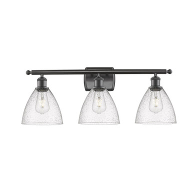 Bristol Glass 3 Light Industrial Vanity Light by Innovations - 516-3W-OB-GBD-754