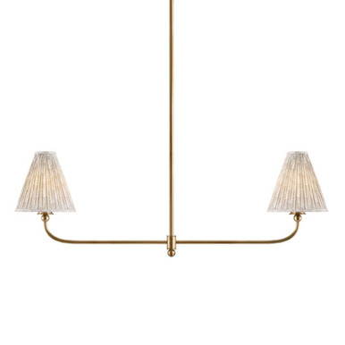 Ryle 2 Light Linear Pendant 15 Inch Tall and 8.5 Inch Wide by Mitzi - H1175902B-PBR