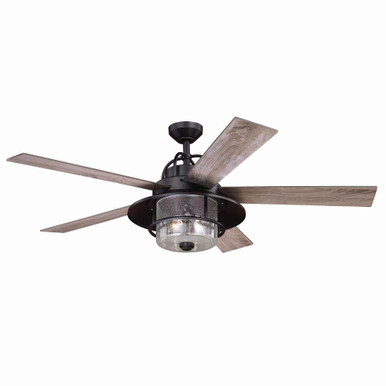 Charleston 2 Light Ceiling Fan 56 Inches Wide by Vaxcel - F0044