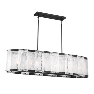 Veil 6 Light Chandelier 11.75 Inch Tall and 13.5 Inch Wide by Minka Lavery - 3639