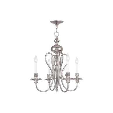 Caldwell Four Light Chandelier 22 Inches wide by 22 Inches high by Livex  - 5164-01