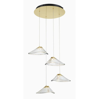 Sneer 20W 4 LED Large Pendant by George Kovacs - P5403-718-L