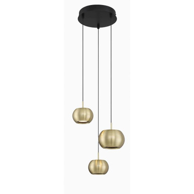 Halo 90W 3 LED Light Medium Pendant by George Kovacs - P5473-884-L