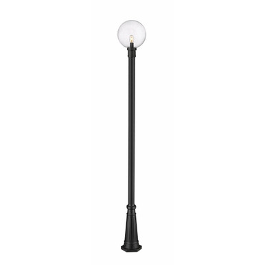 Laurent 1 Light Outdoor Post Mount Light 109.75 x 12 In by Z-Lite - 599PHB-519P-BK