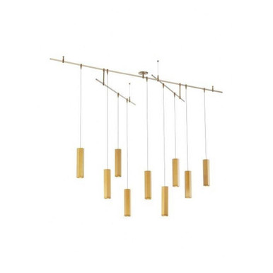 Blok 9 Light Contemporary Chandelier by Visual Comfort Modern - 700BLKS9R-LED930R