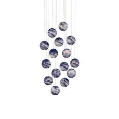 Palatino 15 Light Large Round Pendant by Currey Company - 9000-1008