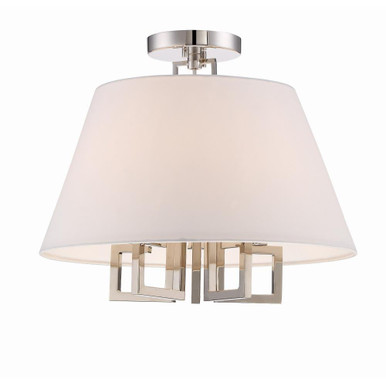 Westwood 5 Light 16 Inch Wide Flush Mount by Crystorama - 2255-pn_ceiling