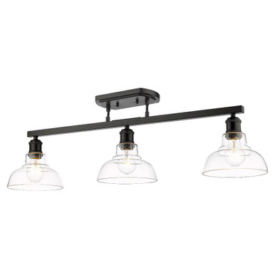 Carver 3 Light 35.5 Inch Wide Semi Flush Mount by Golden - 0305-3SF