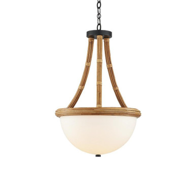 Morningside 17W 1 LED 17.75 Inch Wide Semi Flush Mount by Currey Company - 9000-1103