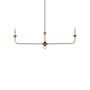 Nottaway 2 Light Oversized Linear Chandelier by Currey Company - 9000-1128