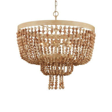 Sabia 6 Light Large Chandelier by Currey Company - 9000-1163