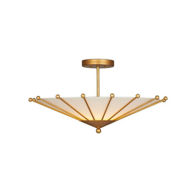 Epoch 17W 1 LED 26 Inch Wide Semi Flush Mount by Currey Company - 9000-1225