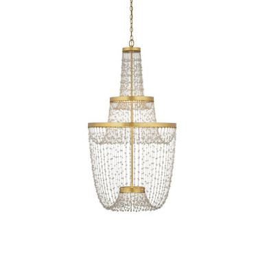 Mademoiselle 144W 3 LED Chandelier 53 x 27.25 Inches Wide by Currey Company - 9000-1238