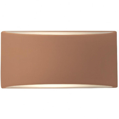 Ambiance 1 Light Small ADA Tapered Arc Wall Sconce by Justice Design - CER-5760