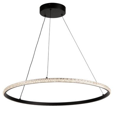 Nova 30W LED Light Large Pendant by Artcraft - AC6712BK