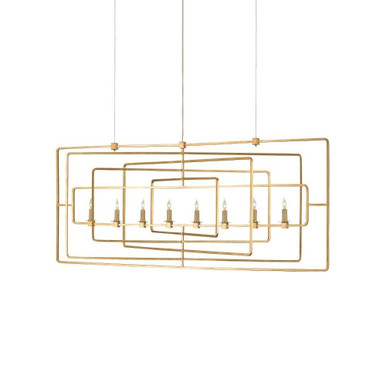 Metro 8 Light Oversized Chandelier by Currey Company - 98-8RC