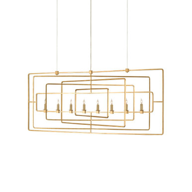 Metro 8 Light Oversized Chandelier by Currey Company - 98-8RC