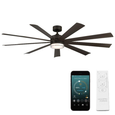 Wynd XL 72 Inch  9 Blade Ceiling Fan with Light Kit by Modern Forms - FR-W2101-72L