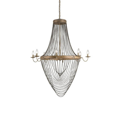 Lucien 8 Light Oversized Chandelier by Currey Company - 9412