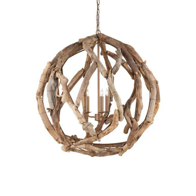 3 Light Large Chandelier by Currey Company - 9078