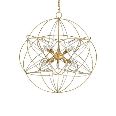 Zenda 10 Light Large Chandelier by Currey Company - 9840