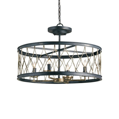 Crisscross 4 Light Large Pendant by Currey Company - 9000-0-4P