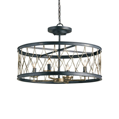 Crisscross 4 Light Large Pendant by Currey Company - 9000-0-4P