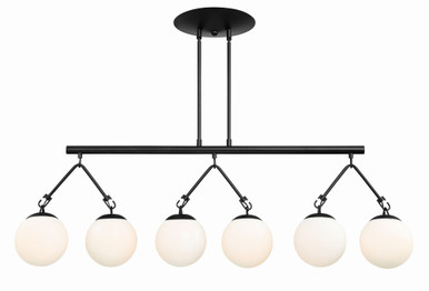 Orion 6 Light Small Linear Island Pendant by Craftmade - 50776