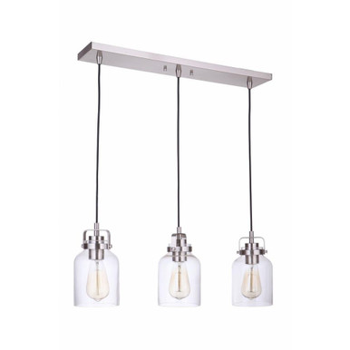 Foxwood 3 Light Mini Pendant by Craftmade - 53693