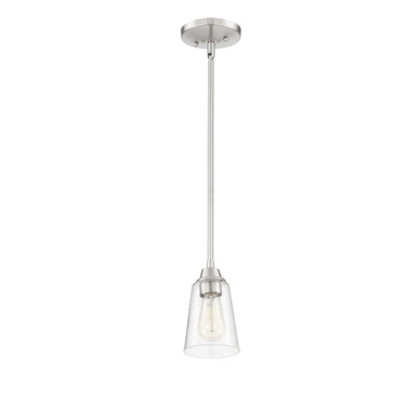 Grace One Light Transitional Mini Pendant by Craftmade - 41991-BNK-CS