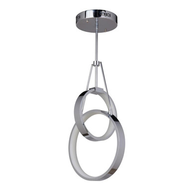 Anello 60W 2 LED Light Small Pendant by Craftmade - 42723-CH-LED