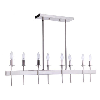 Larrson 8 Light Mini Linear Island Pendant by Craftmade - 54378